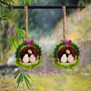 Jute Nest Bird for Hanging