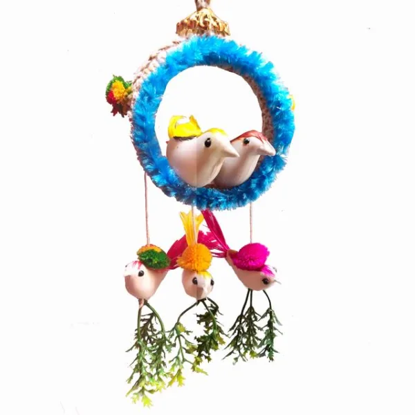 Artificial Hanging Bird Nest Pack of 4 - Image 3