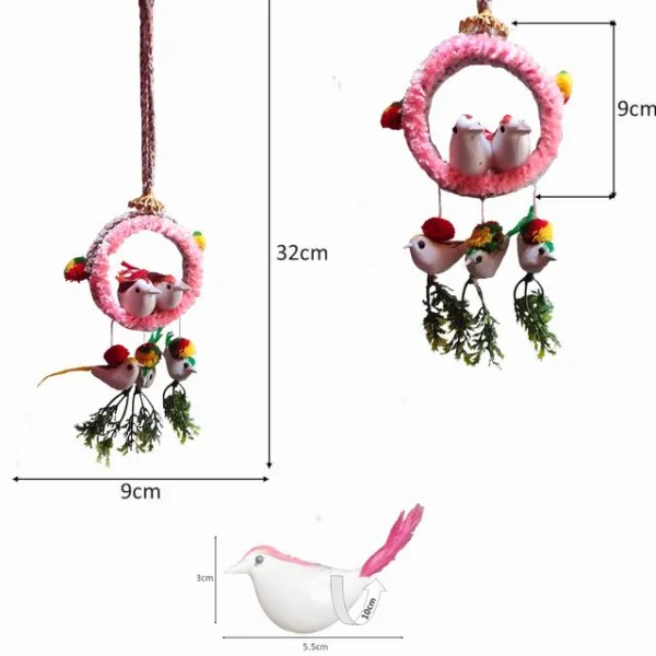 Artificial Hanging Bird Nest Pack of 4 - Image 4