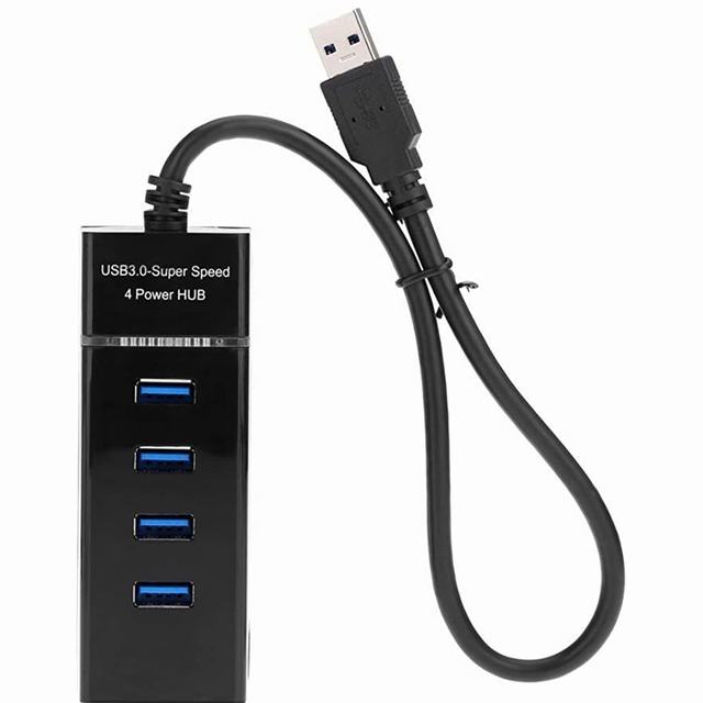 4 Port USB 3.0 Hub with Hi-Speed Data Transfer, LED Indication, 15cm  Cable, Backward Compatible, Multi Device Connection