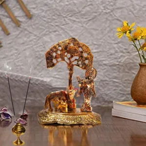 Krishna Kamdhenu Cow Showpiece