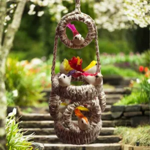 Artificial Floral Jute Bird