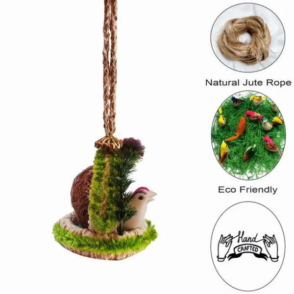 Jute Nest Bird for Hanging